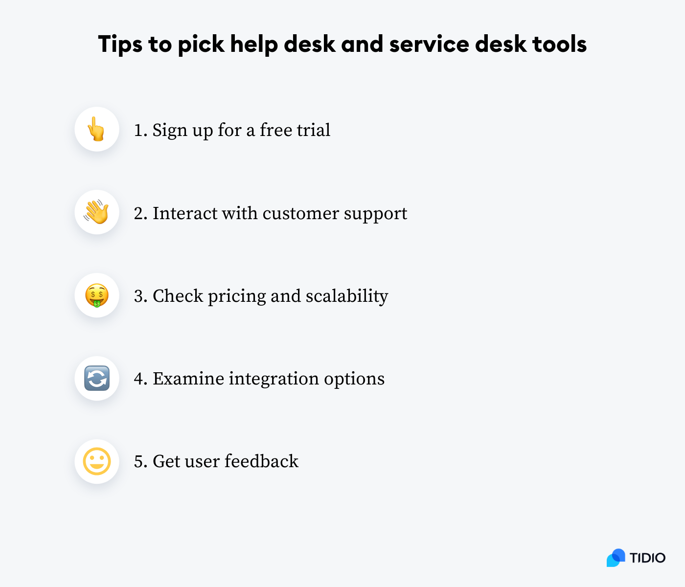 tips to pick help desk and service desk tools 