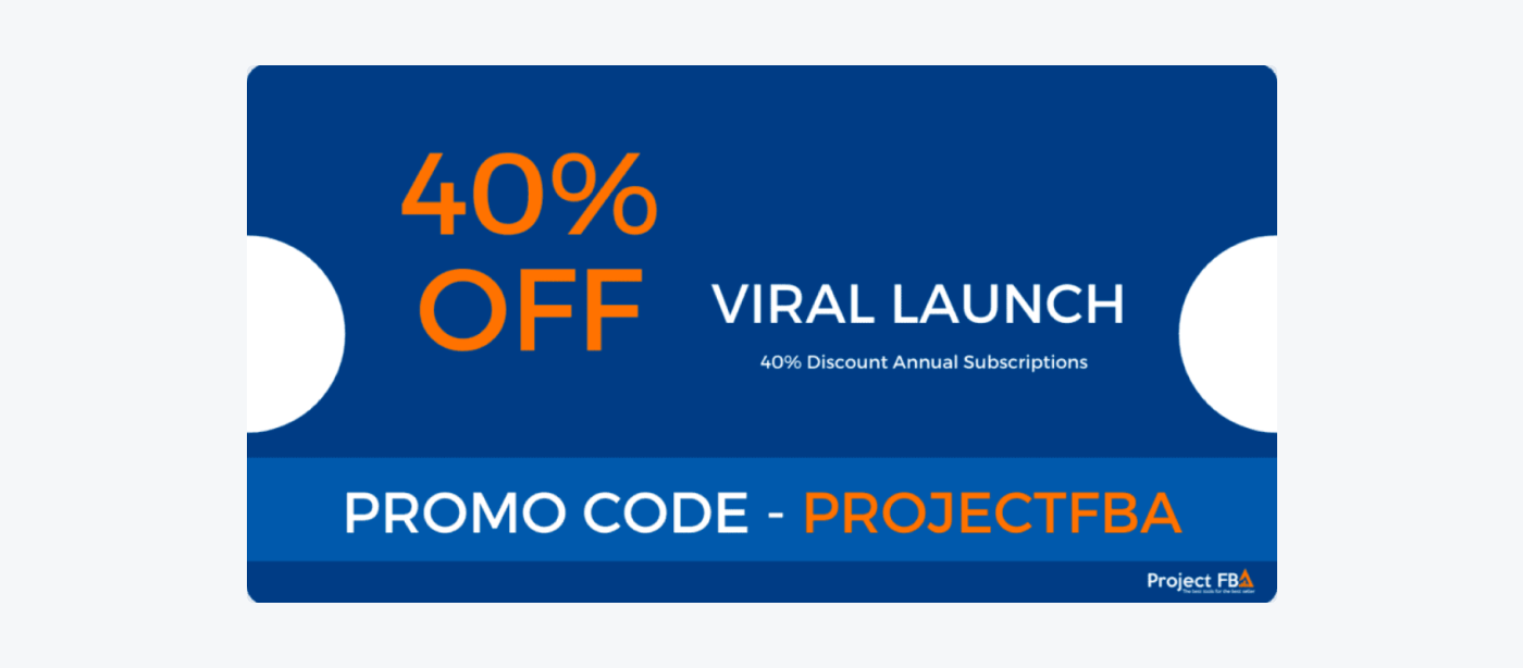 Launch coupon code by project FBA example