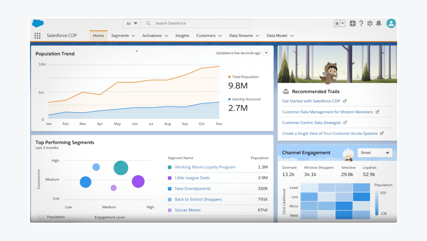 salesforce user panel 