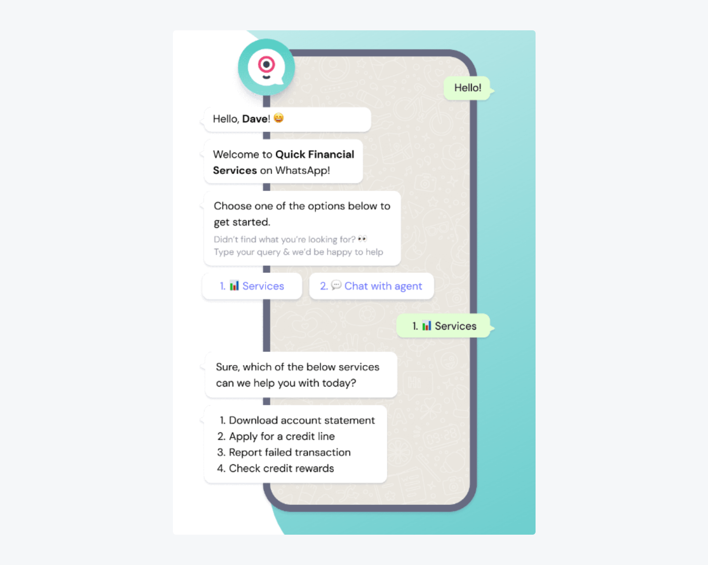 landbots's WhatsApp chatbot tool