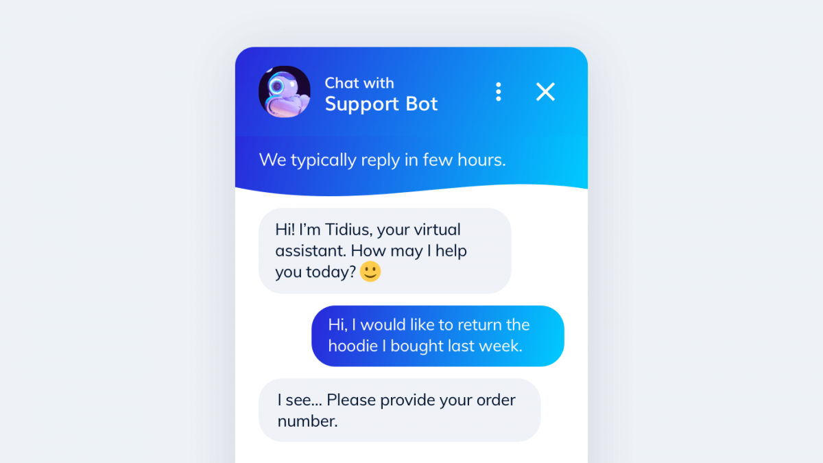 An automatic marketing workflow with a chatbot