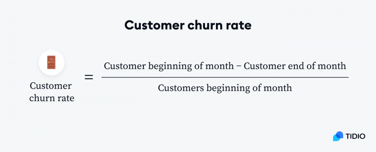 Customer churn rate formula