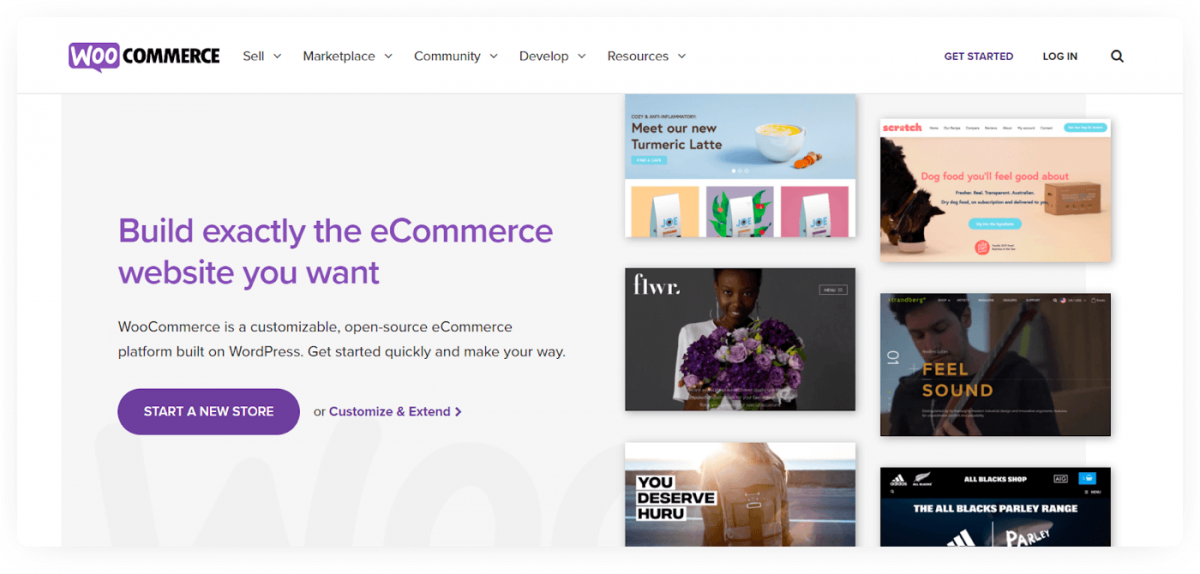 WooCommerce homepage