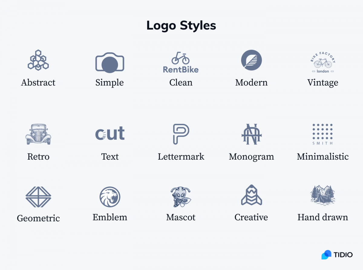 Logo styles examples