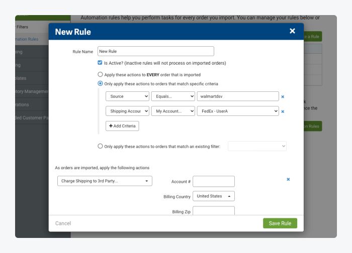 ShipStation ecommerce shipping automation sample