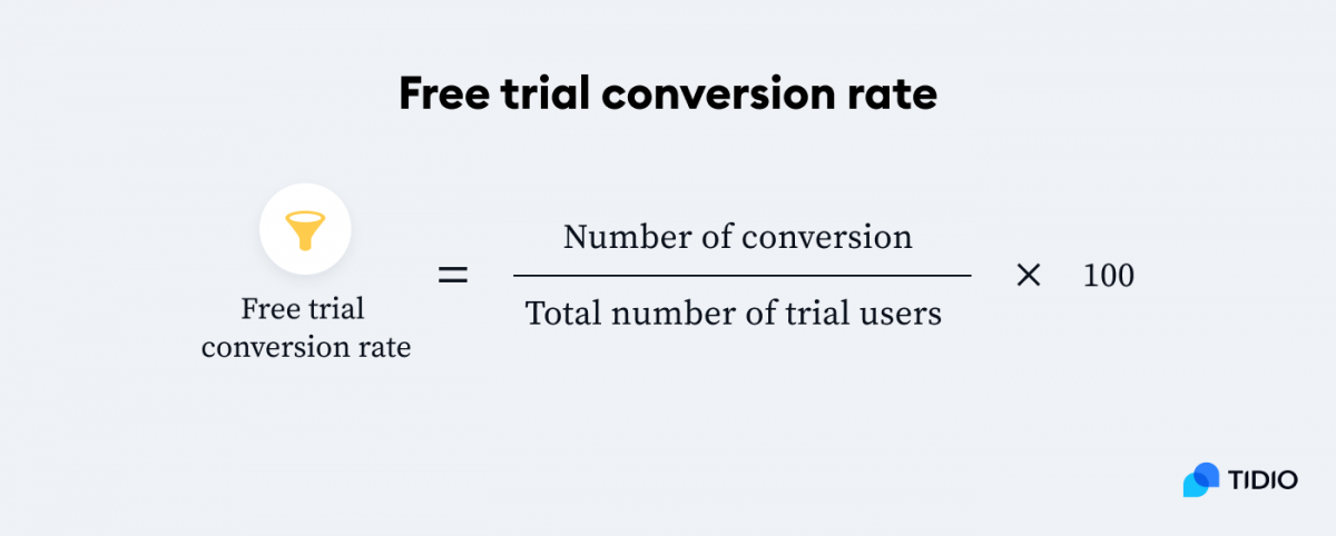 Free trial conversion rate formula