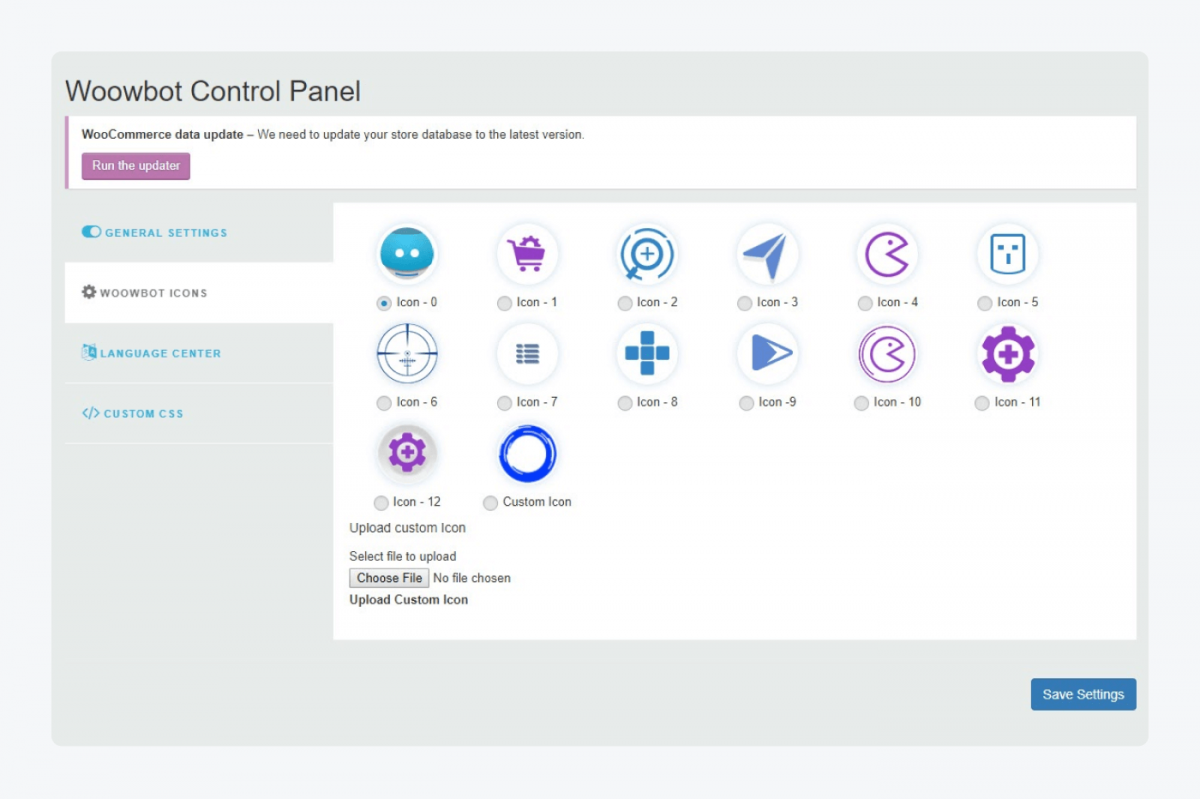 Woowbot Control Panel